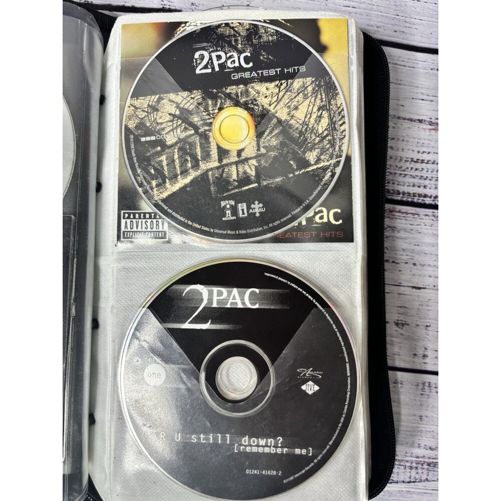90s Rap Hip Hop CD Lot 2Pac Eazy-E NWA Biggie DMX Death Row Vintage Binder